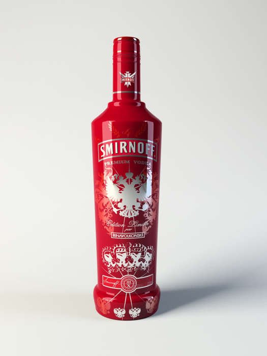 Beautiful bottle of Smirnoff