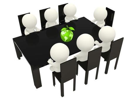 assembled team at the table