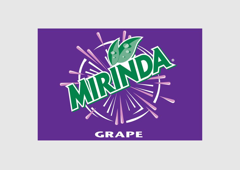 Grape mirinda Logo drawing
