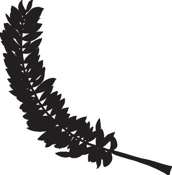 Feather Silhouette Clip Art N3