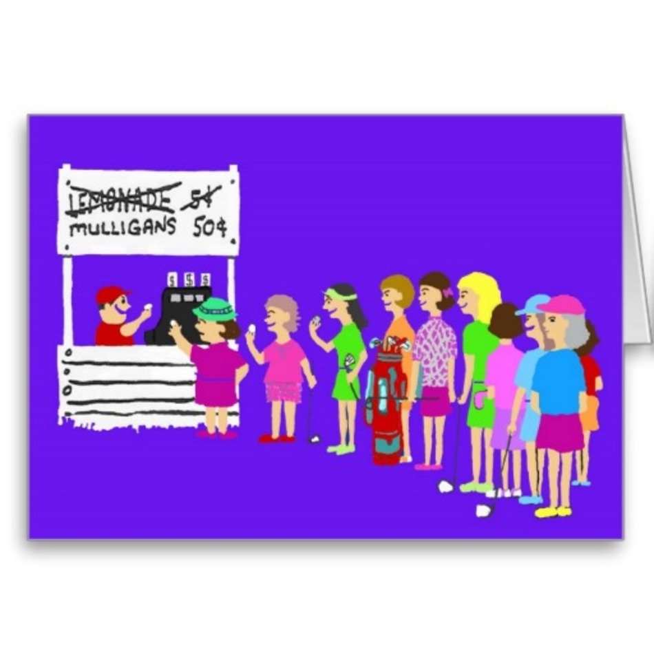 Ladies Golf Cartoons