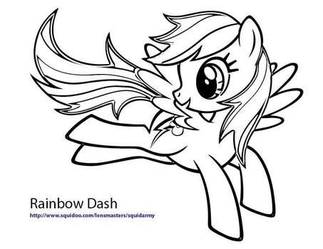 My Little Pony Rainbow Dash Coloring Pages N2