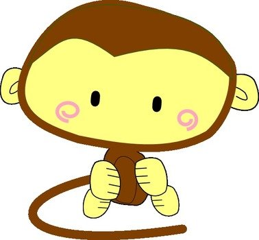 Monkey Clip Art N107
