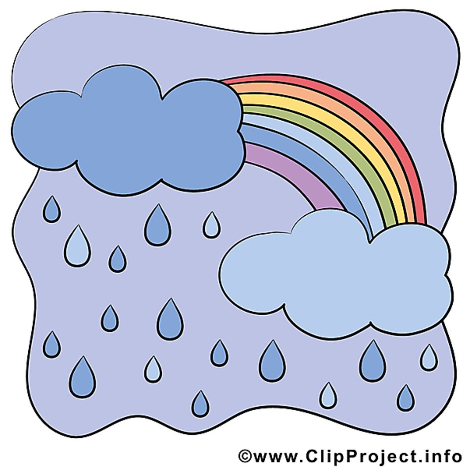 Bildtitel Regenbogen Cartoon Bild Wetter