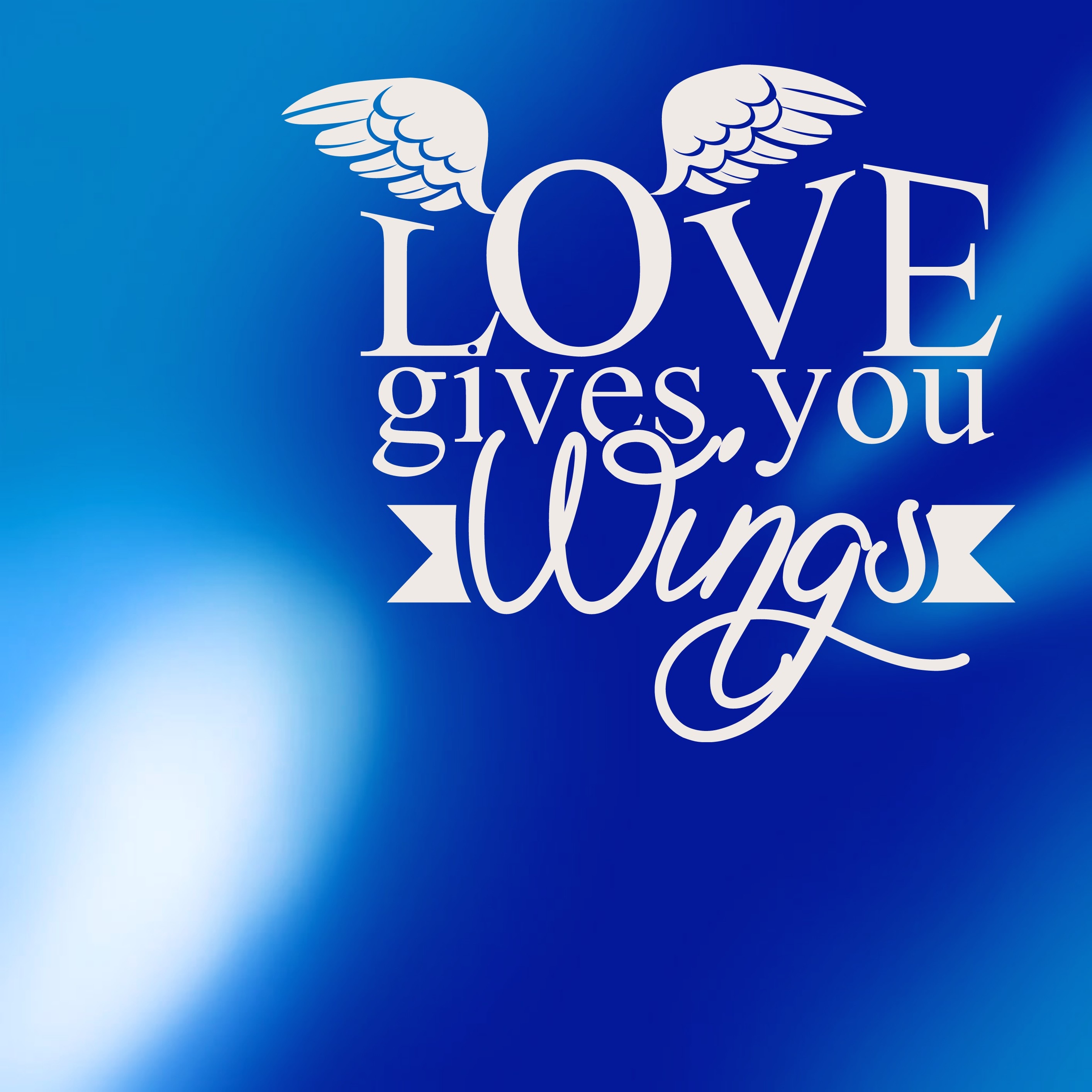 Blue romantic card free image download