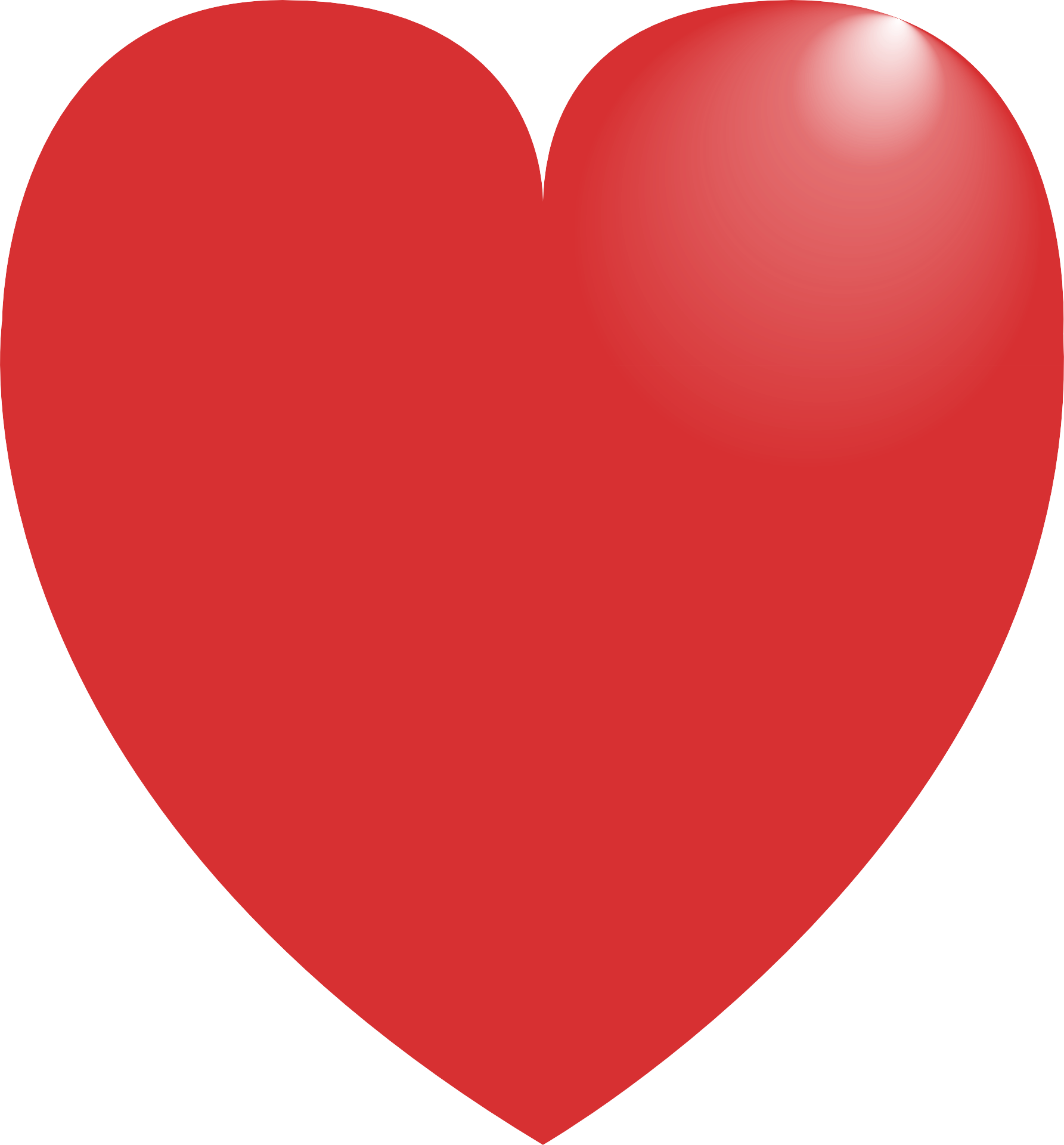Nice red heart drawing free image download