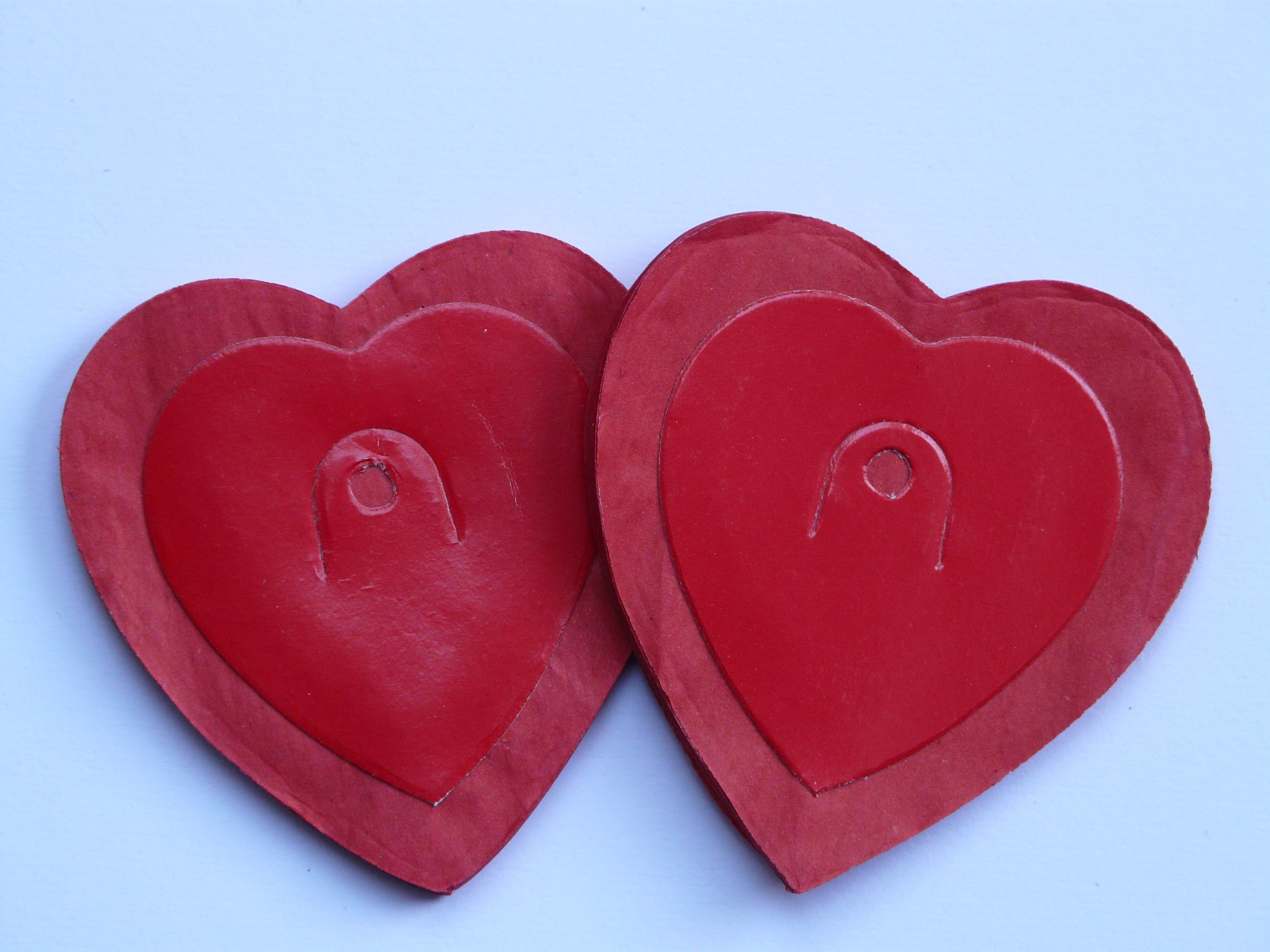 Red double hearts free image download