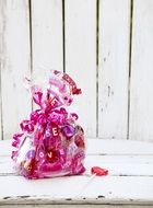 valentine pink candy