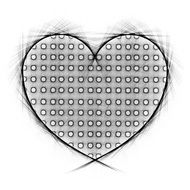 heart in dots