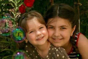 portrait of two sisters