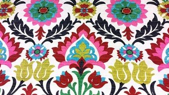 fabric in floral decoration