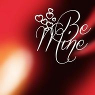 romantic greeting card be mine