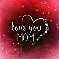 sweet greeting card to the Mother's Day