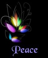 peace tranquility design flower
