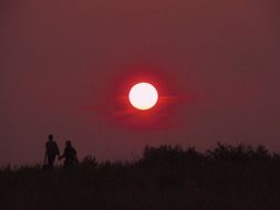 Pairn and sunset