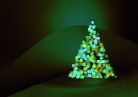 photo of the Christmas tree as an illustration