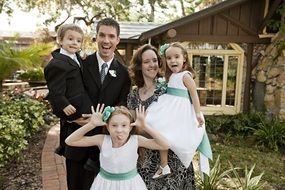 outdoor family portrait