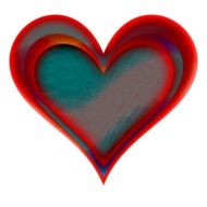 Colorful heart for the St,Valentine's Day