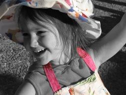 happy little girl