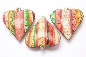 metal painted pendants