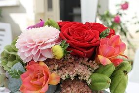 red flowers bouquet