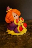 Clown made of plasticine
