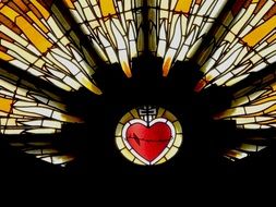 church window love drawing