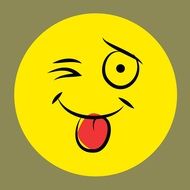 smiley cartoon as a drawing