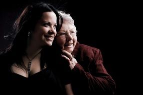 portrait of a mother and daughter