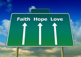 faith love hope sign