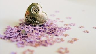 heart with text love mom