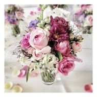 beautiful wedding bouquet in vase