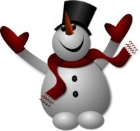 Happy snowman picture