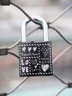 Castle with the words "love" on the lattice fence