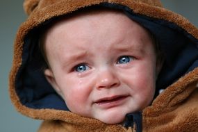 crying baby portrait
