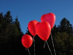 heart shaped balloons