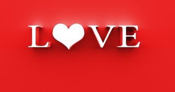 word love on red