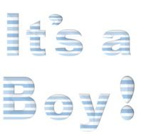 baby boy announcement, blue text