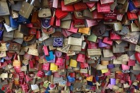 lovers padlocks castle