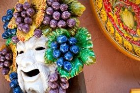 grape theatrical mask