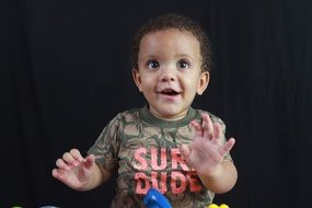 happy child playing