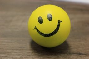 happy smile yellow ball