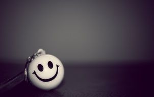 smile on a keychain