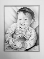 drawing of smiling baby