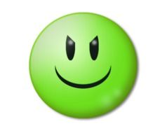 green happy smiley