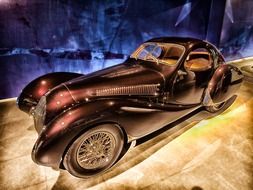 vintage car on display