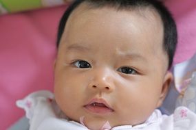 cute asian baby portrait