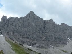 gray peaks in Austrian Alps
