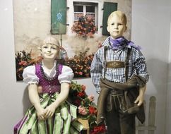 decoration ceramic statue children