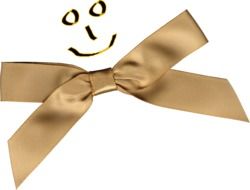laughing face and gift band